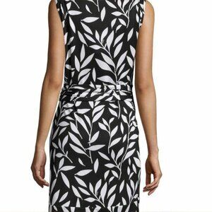 Crown & Ivy Navy and White Dragonfly Print Eyelet Halter Dress